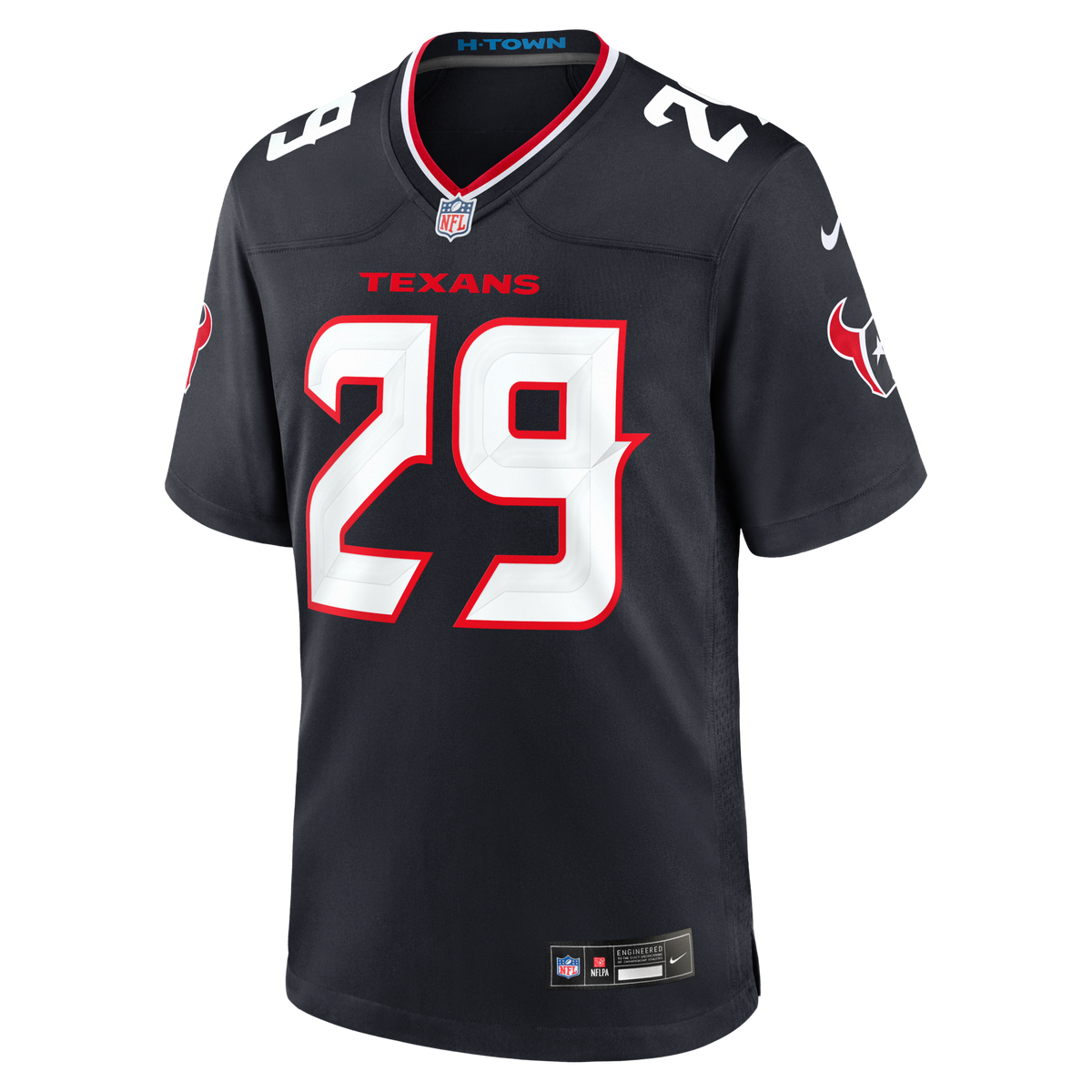Houston Texans M.J. Stewart Navy Team Game Jersey product image 2, provided for visual reference and product detail review