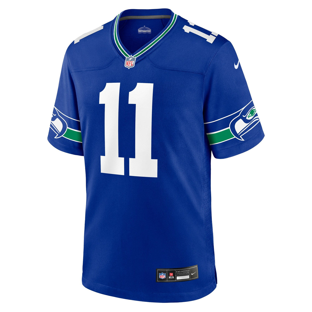 Seattle Seahawks Jaxon Smith-Njigba Royal Throwback Player Game Jersey product image 3, provided for visual reference and