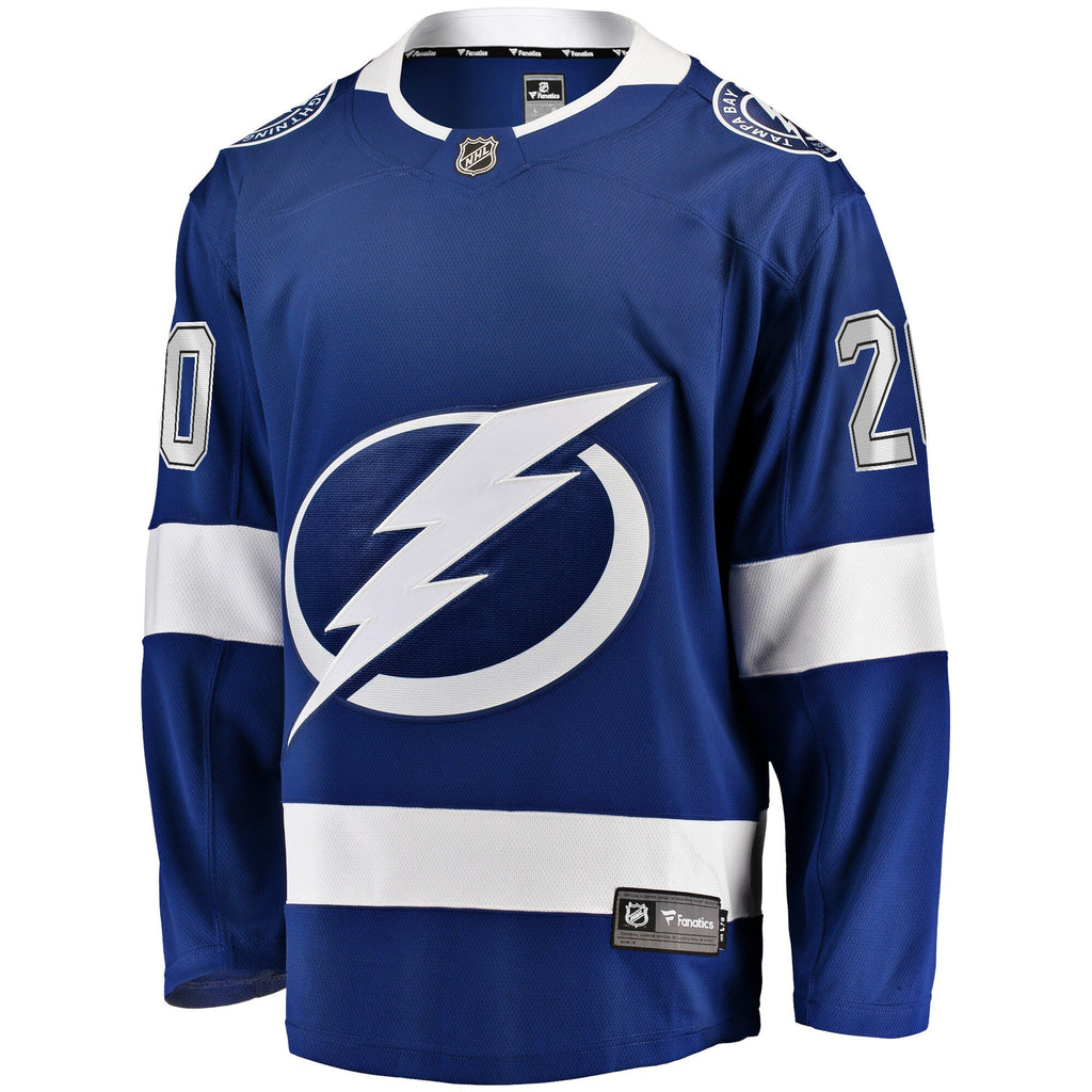 Tampa Bay Lightning Nicholas Paul Blue Home Breakaway Player Jersey product image 3, provided for visual reference and
