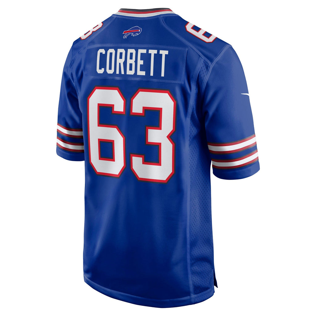 Buffalo Bills Austin Corbett Royal Team Game Jersey product image 3, provided for visual reference and product detail review