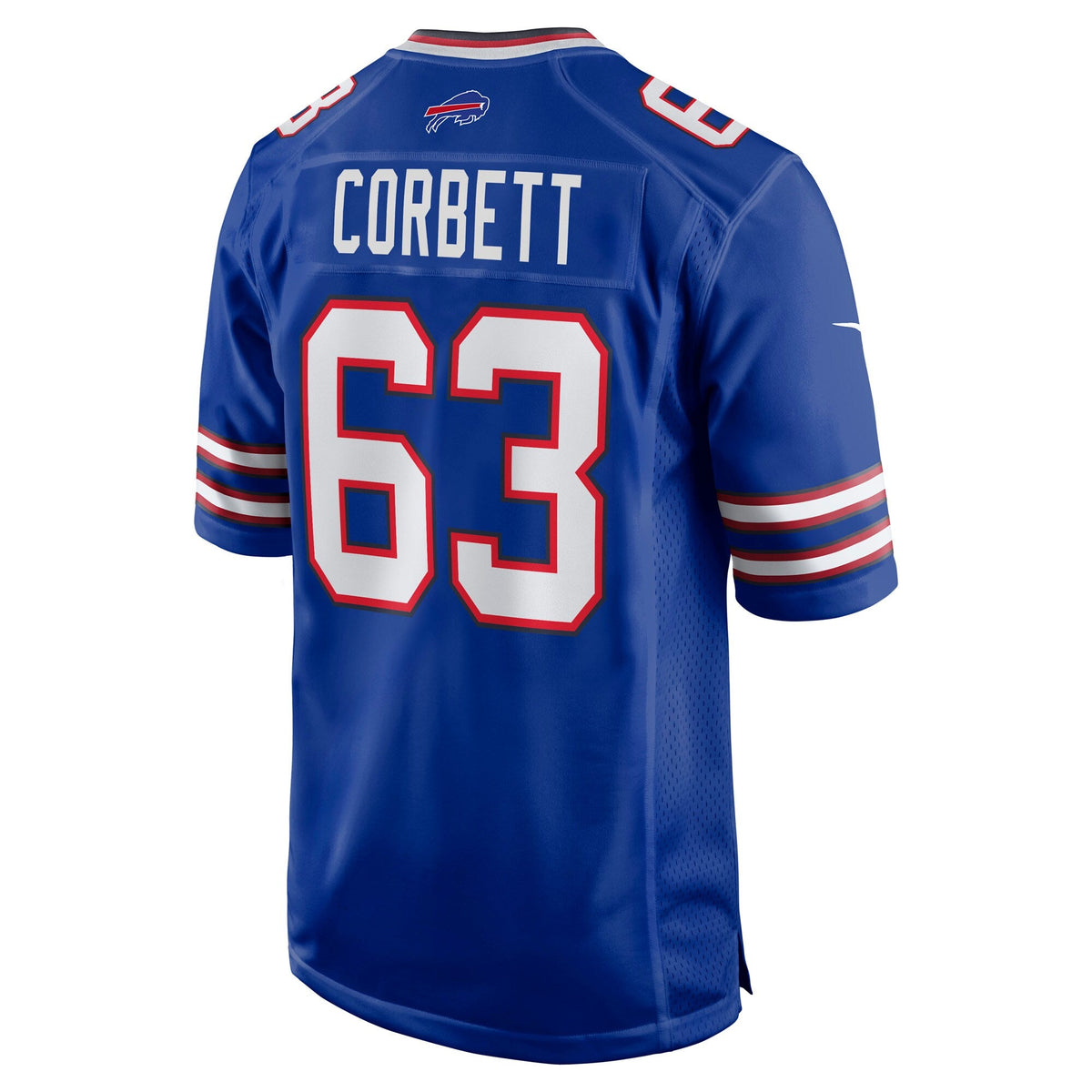 Buffalo Bills Austin Corbett Royal Team Game Jersey product image 3, provided for visual reference and product detail review