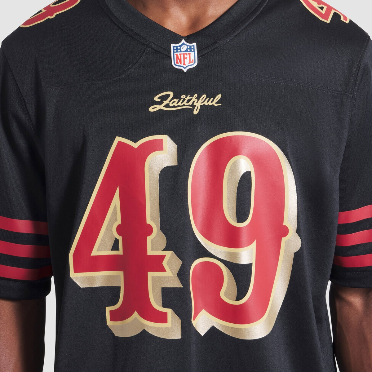 San Francisco 49ers The Faithful Black 2025 Rivalries Collection Game Jersey product image 7, provided for visual reference