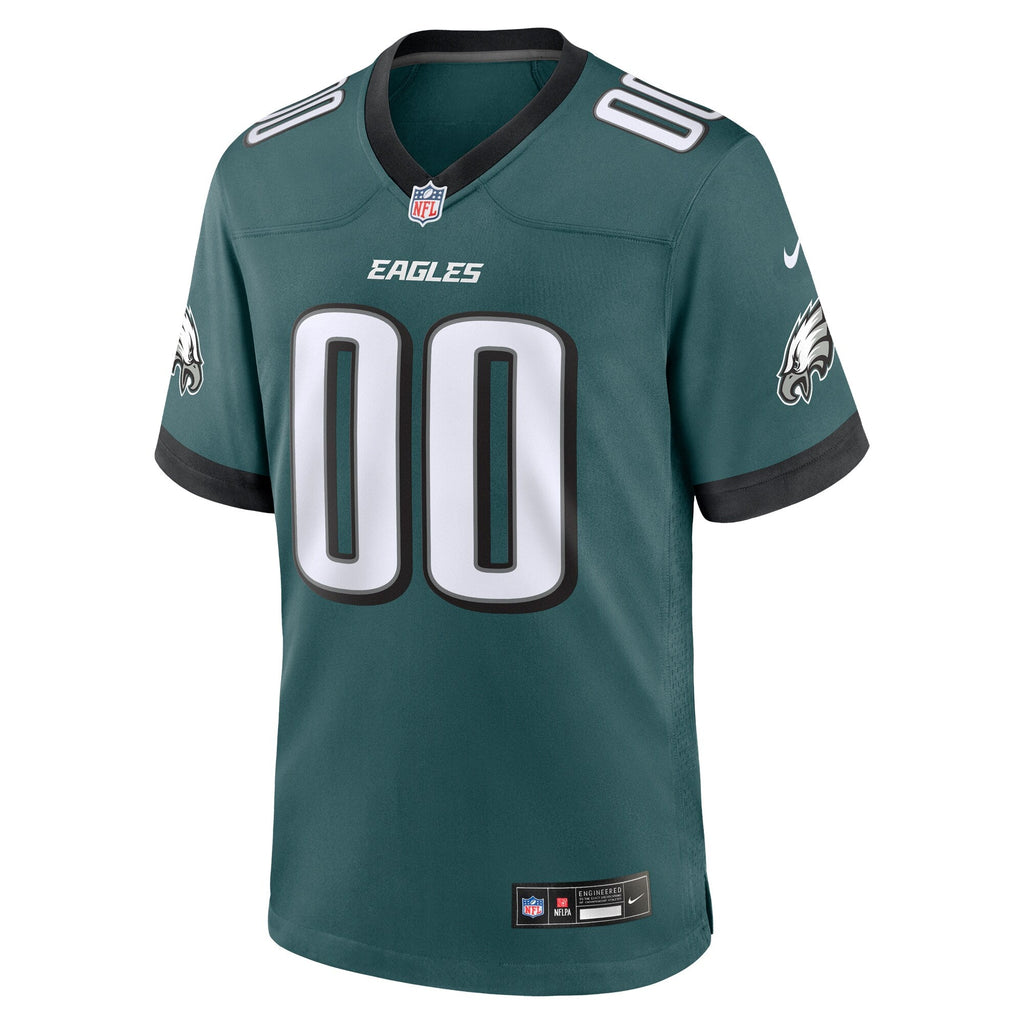 Philadelphia Eagles Midnight Green Custom Game Jersey product image 3, provided for visual reference and product detail