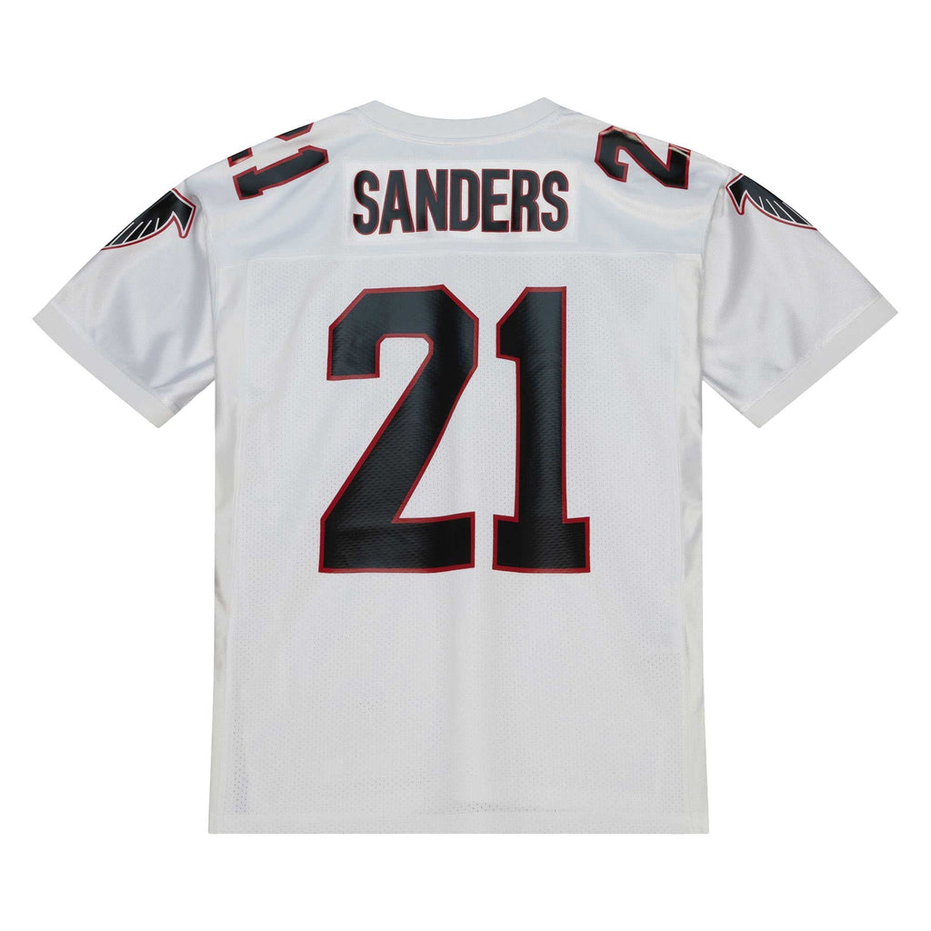 Atlanta Falcons 1991 Deion Sanders White Authentic Throwback Retired Player Jersey product image 4, provided for visual
