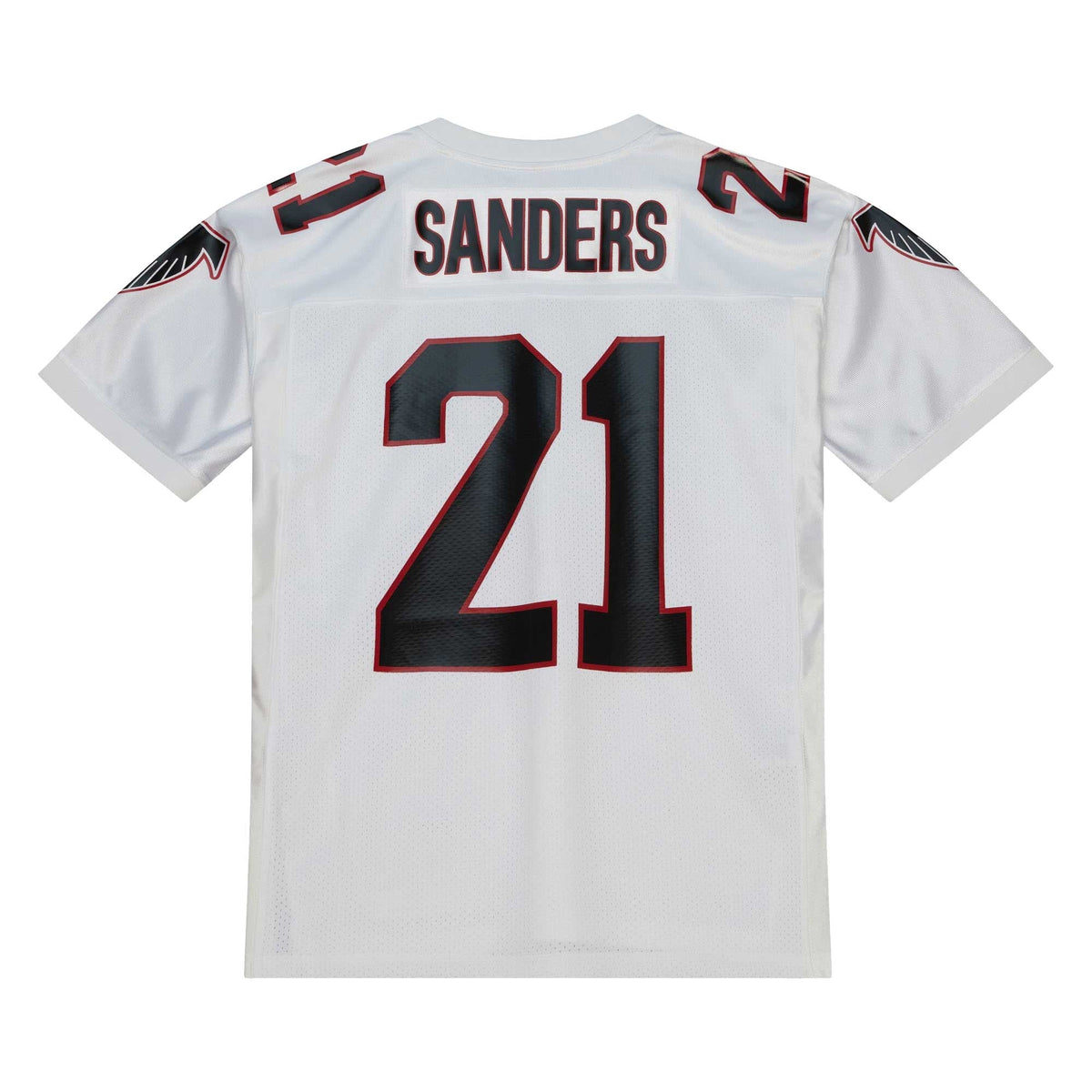 Atlanta Falcons 1991 Deion Sanders White Authentic Throwback Retired Player Jersey product image 4, provided for visual