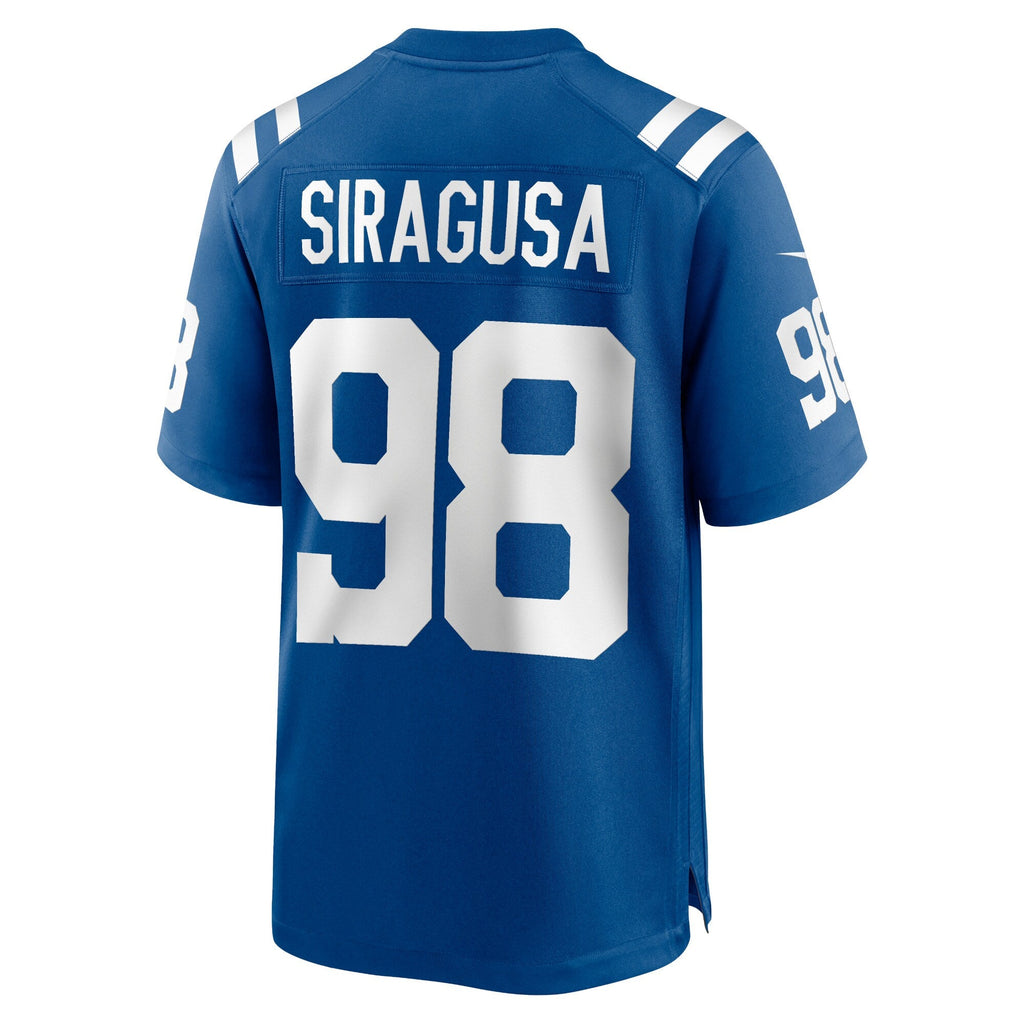 Indianapolis Colts Tony Siragusa Royal Game Retired Player Jersey product image 4, provided for visual reference and product