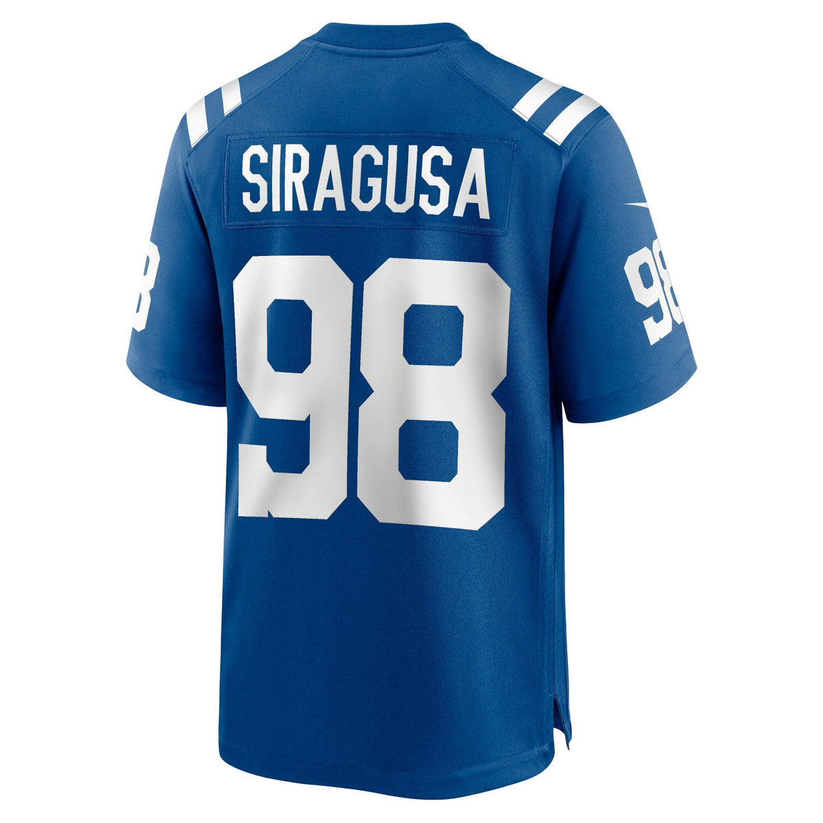 Indianapolis Colts Tony Siragusa Royal Game Retired Player Jersey product image 4, provided for visual reference and product