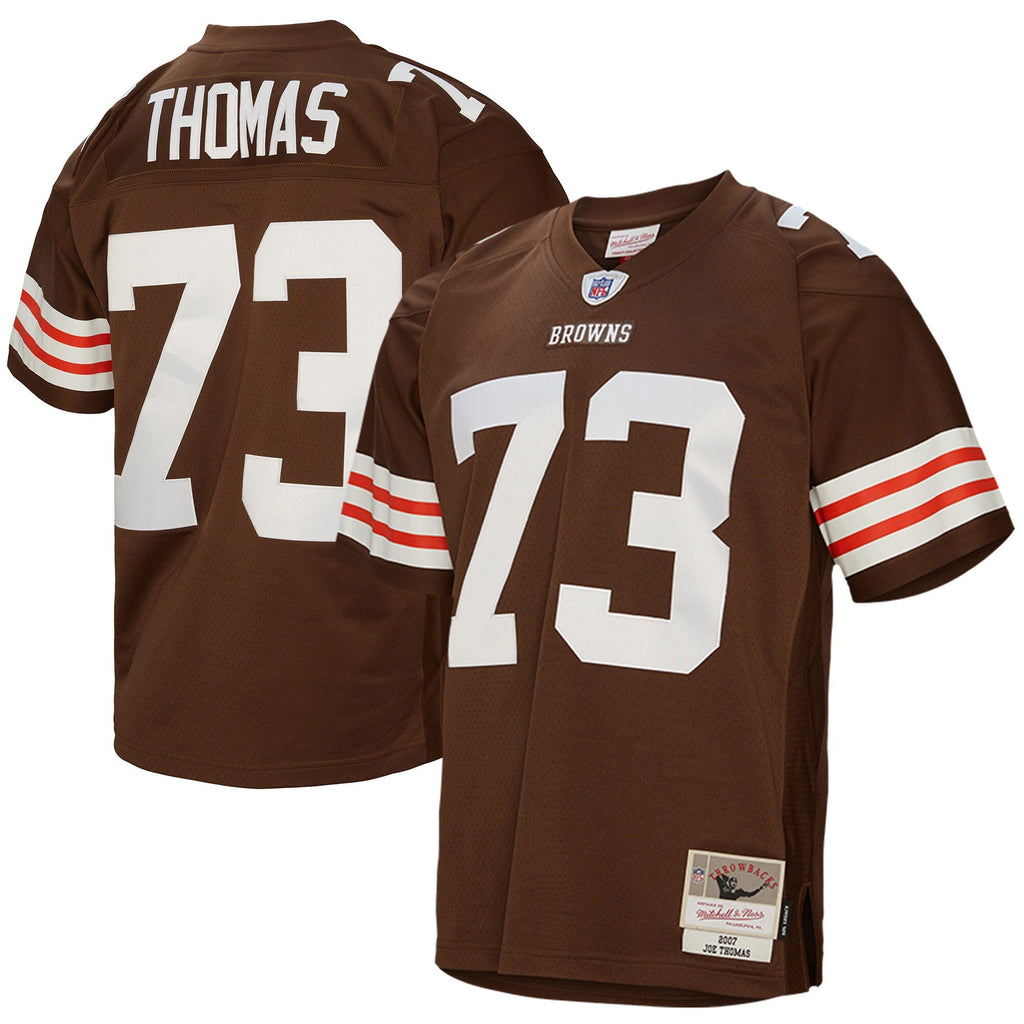 Cleveland Browns Joe Thomas Brown Legacy Replica Jersey product image 1, provided for visual reference and product detail
