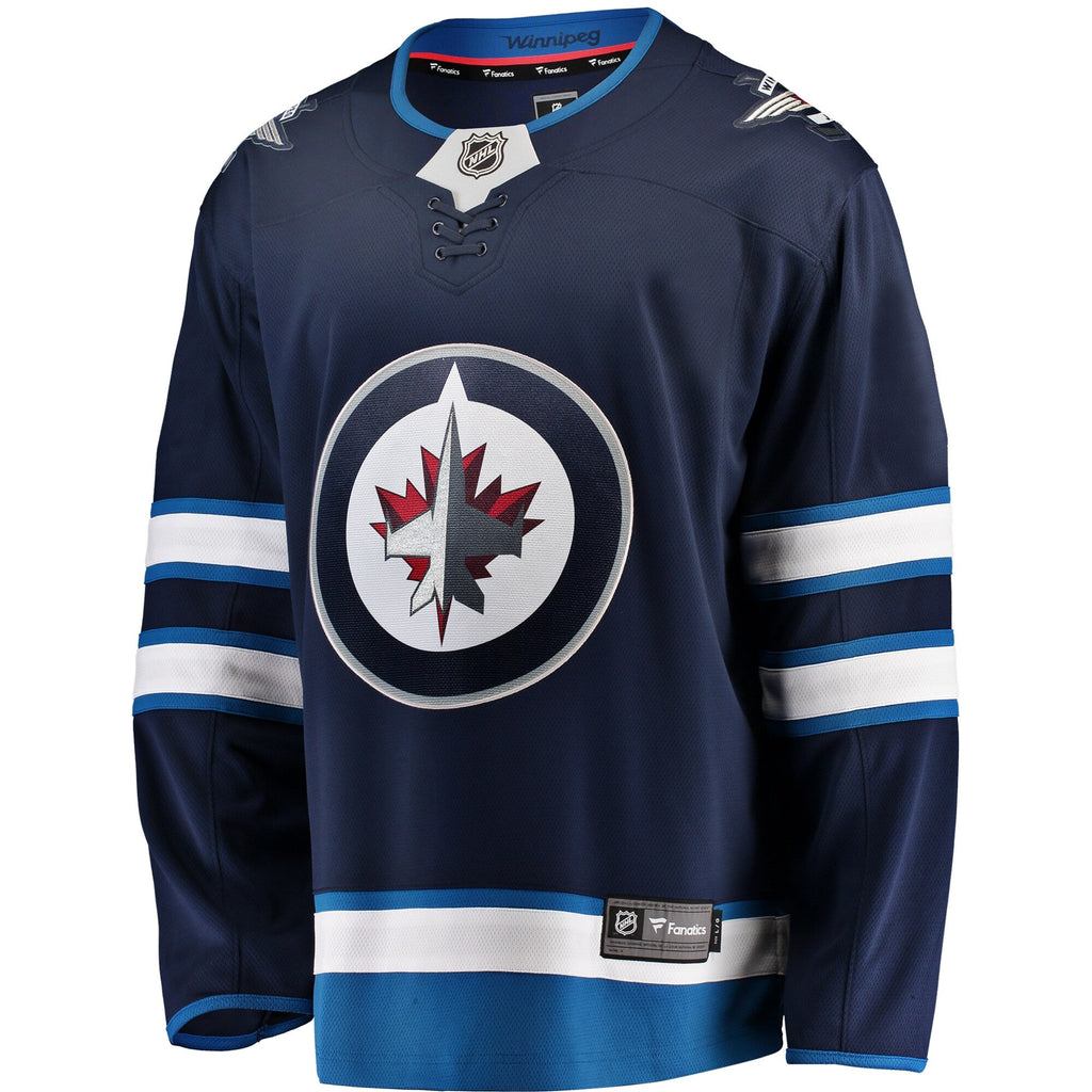 Winnipeg Jets Blue Breakaway Home Jersey product image 3, provided for visual reference and product detail review