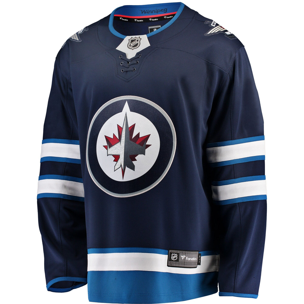 Winnipeg Jets Blue Breakaway Home Jersey product image 3, provided for visual reference and product detail review