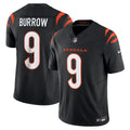 Cincinnati Bengals Joe Burrow Black Vapor F.U.S.E. Limited Jersey product image 1, provided for visual reference and product