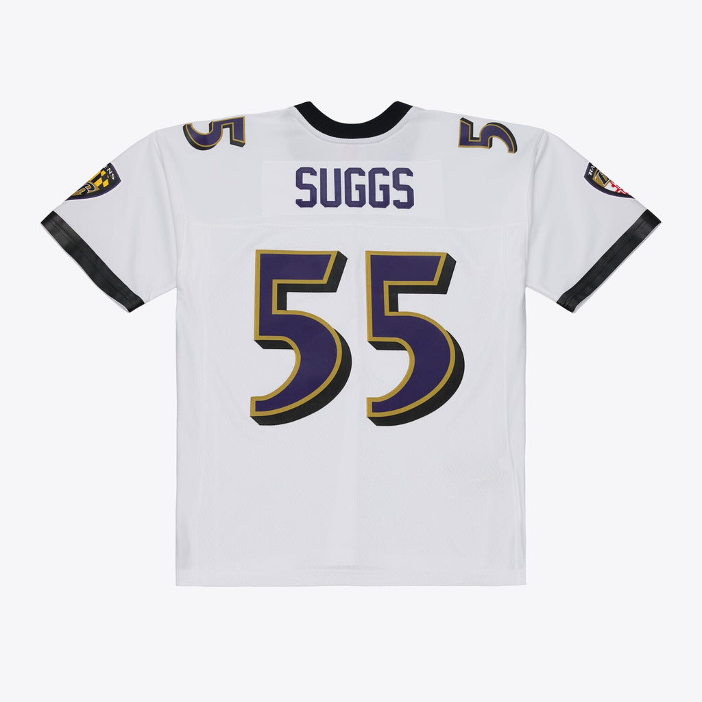 Baltimore Ravens Terrell Suggs White 2003 Legacy Replica Player Jersey product image 3, provided for visual reference and