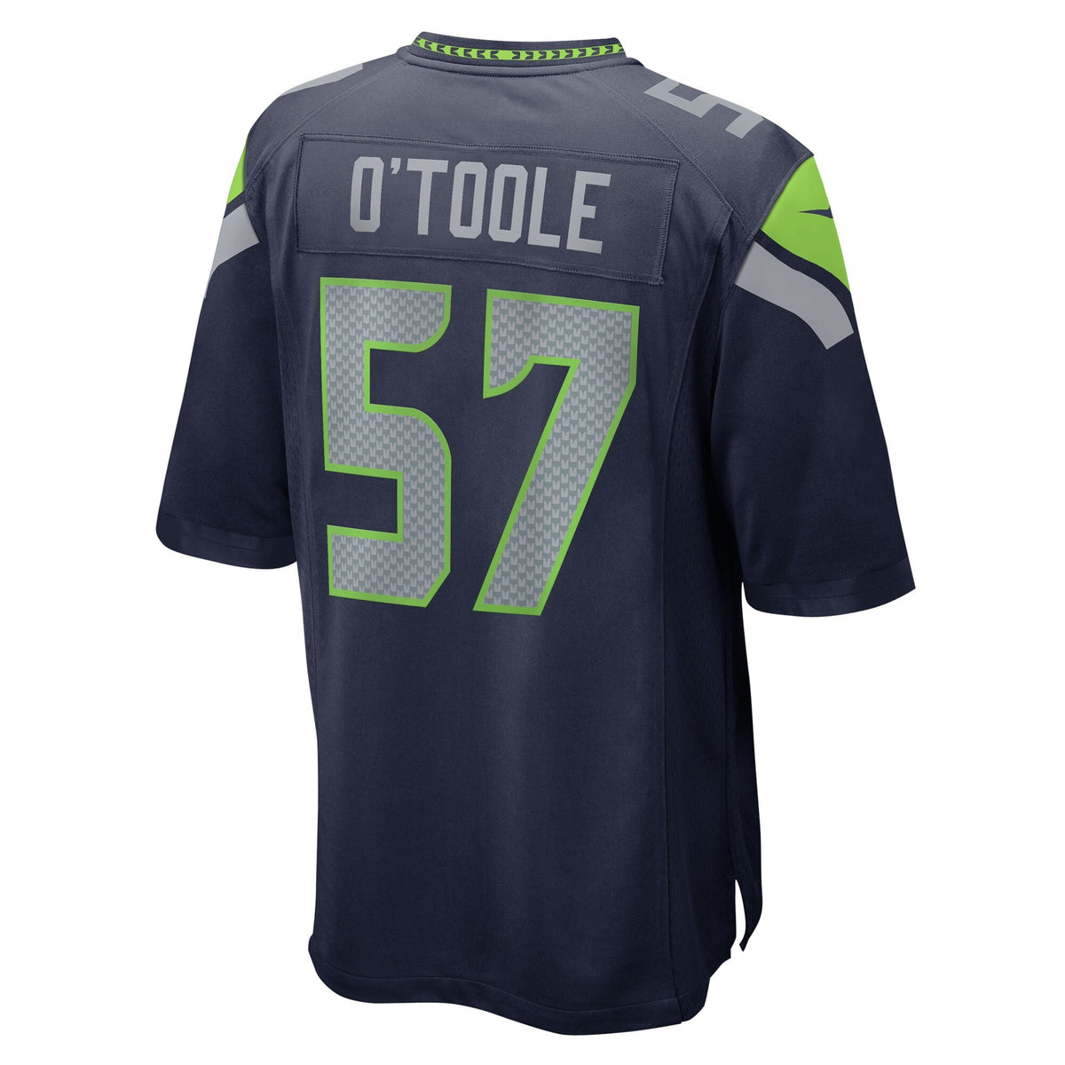 Seattle Seahawks Connor O'Toole College Navy Team Game Jersey product image 4, provided for visual reference and product