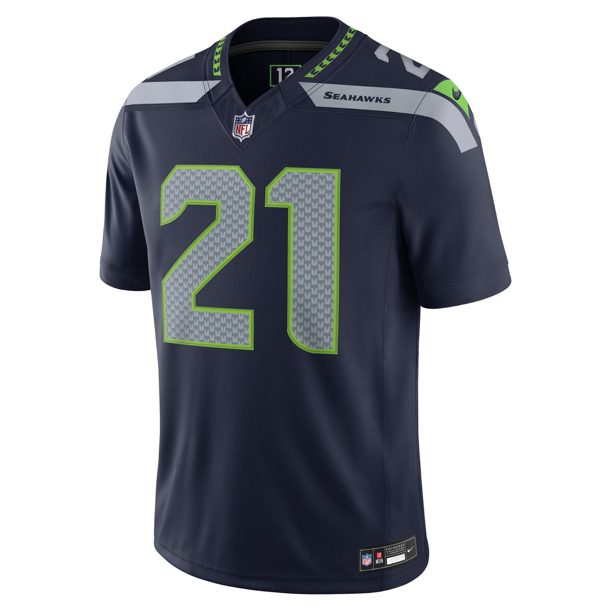 Seattle Seahawks Devon Witherspoon College Navy Team Vapor F.U.S.E. Stitched Limited Jersey product image 3, provided for