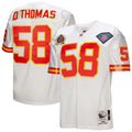 Kansas City Chiefs 1994 Derrick Thomas White Authentic Throwback Retired Player Jersey product image 1, provided for visual