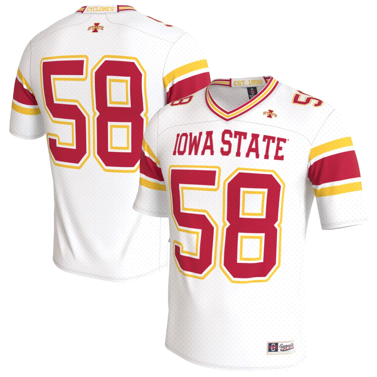 Iowa State Cyclones Lightweight Collegiate Football Whiteout Fashion Jersey product image 2, provided for visual reference