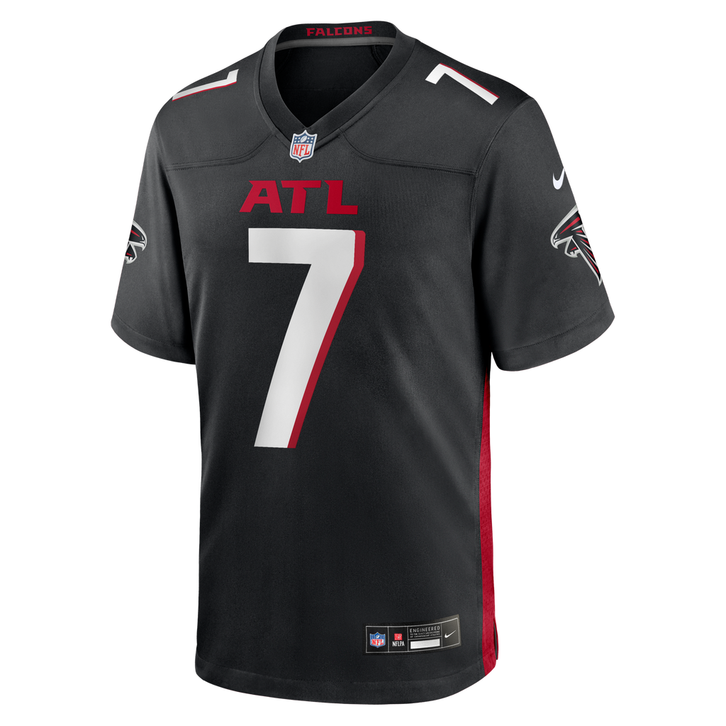 Atlanta Falcons Bijan Robinson Black Game Jersey product image 2, provided for visual reference and product detail review