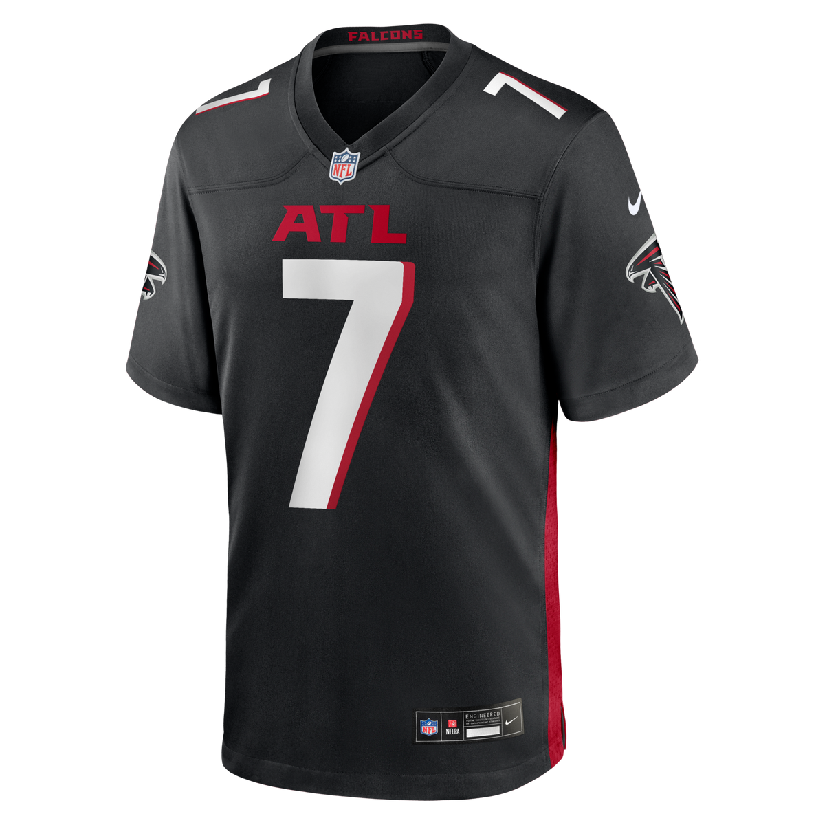 Atlanta Falcons Bijan Robinson Black Game Jersey product image 2, provided for visual reference and product detail review