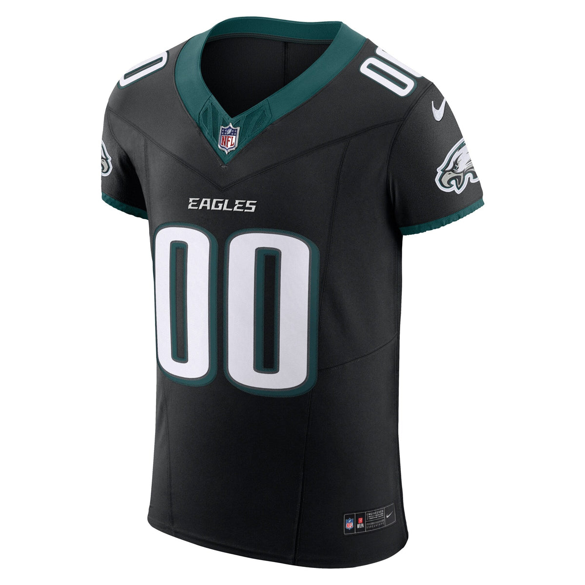 Philadelphia Eagles Black Alternate Vapor F.U.S.E. Elite Custom Jersey product image 3, provided for visual reference and