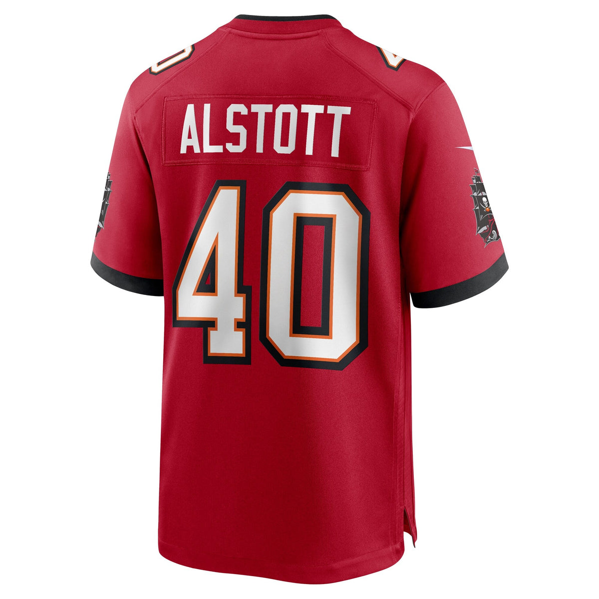 Tampa Bay Buccaneers Mike Alstott Red Retired Player Game Jersey product image 4, provided for visual reference and product
