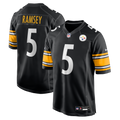 Pittsburgh Steelers Jalen Ramsey Black Team Game Jersey product image 1, provided for visual reference and product detail