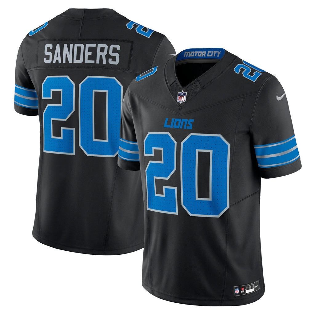 Detroit Lions Barry Sanders Black 2nd Alternate Vapor F.U.S.E. Limited Jersey product image 1, provided for visual reference