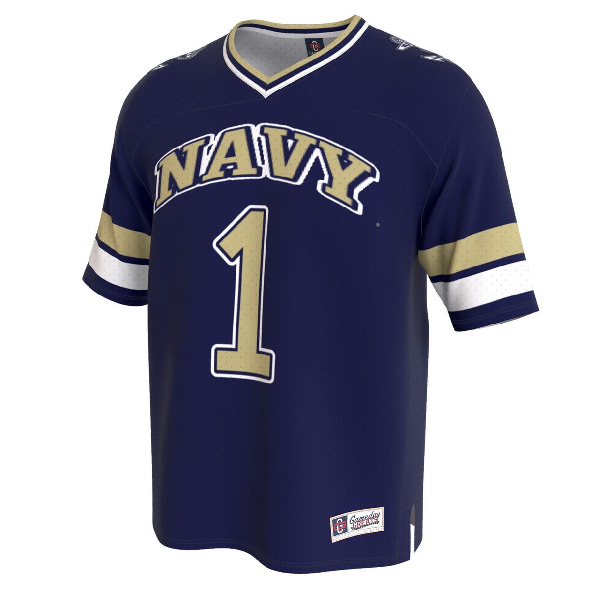 Navy Midshipmen Lightweight Collegiate Football Fashion Jersey - Navy product image 3, provided for visual reference and