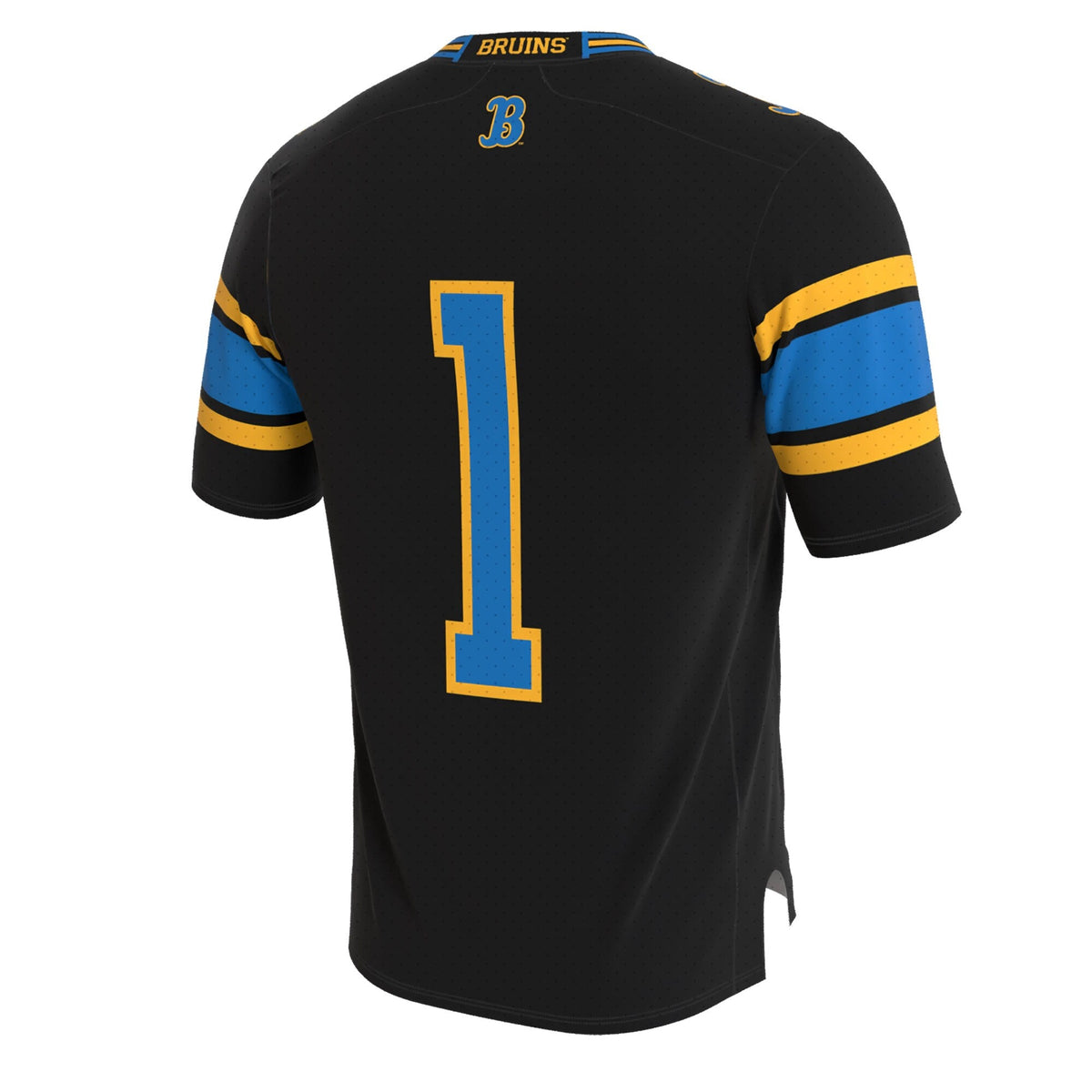 UCLA Bruins Lightweight Collegiate Football Blackout Fashion Jersey product image 4, provided for visual reference and