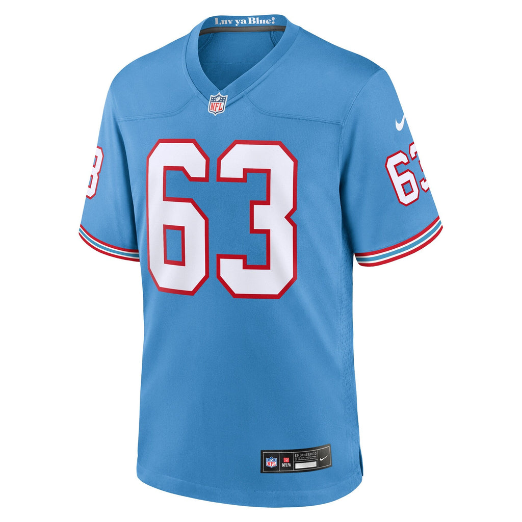 Tennessee Titans Mike Munchak Light Blue Retired Player Alternate Game Jersey product image 3, provided for visual reference