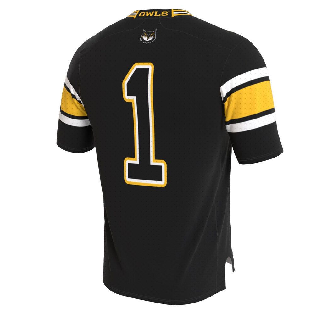 Kennesaw State Owls Lightweight Collegiate Football Blackout Fashion Jersey product image 4, provided for visual reference