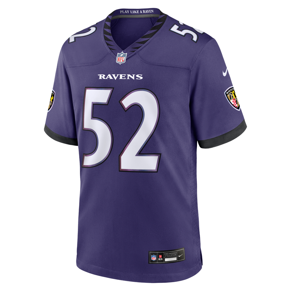 Baltimore Ravens Ray Lewis Purple Team Retired Player Game Jersey product image 3, provided for visual reference and product