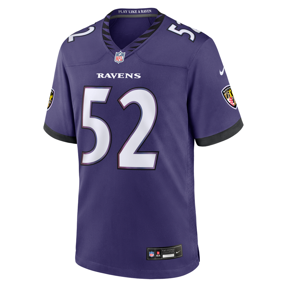 Baltimore Ravens Ray Lewis Purple Team Retired Player Game Jersey product image 3, provided for visual reference and product