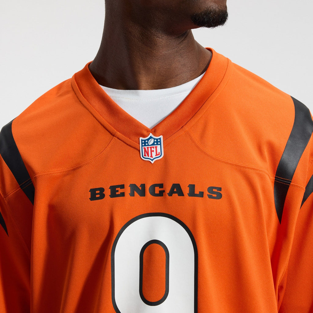 Cincinnati Bengals Joe Burrow Orange Alternate Game Jersey product image 10, provided for visual reference and product