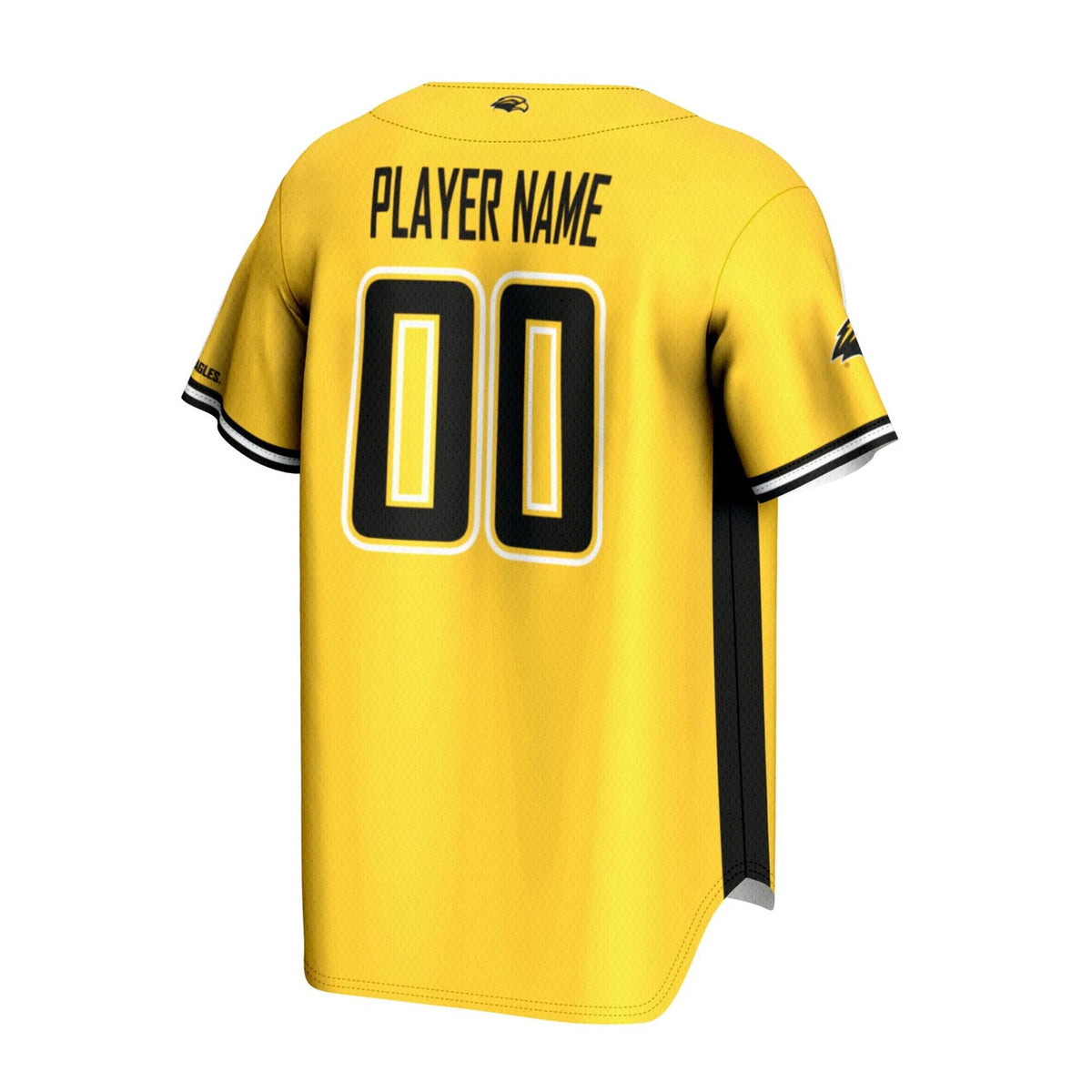 Southern Miss Golden Eagles NIL Pick-A-Player Lightweight Baseball Jersey - Gold product image 4, provided for visual