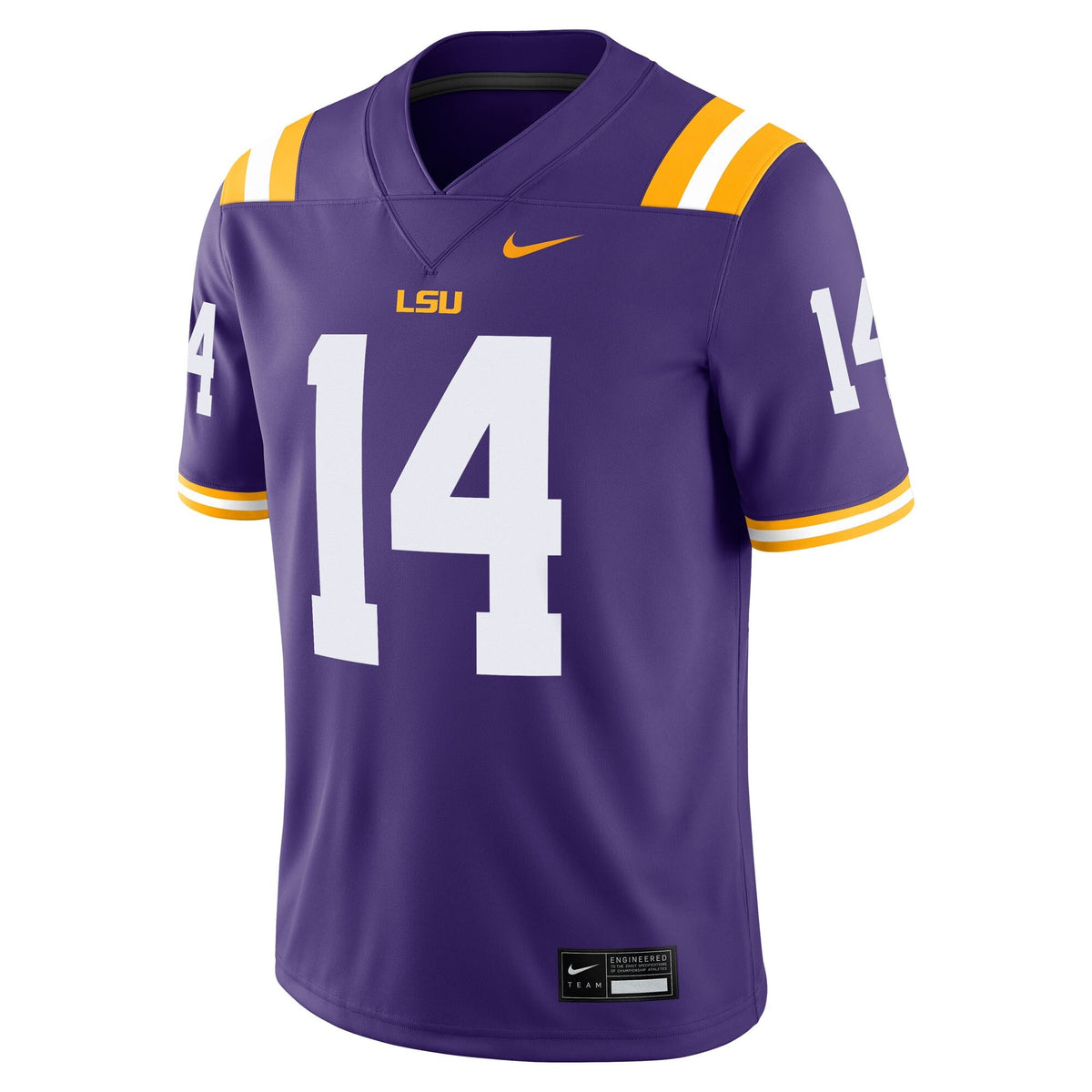 Trey'Dez Green LSU Tigers Home Game Jersey - Purple product image 3, provided for visual reference and product detail review