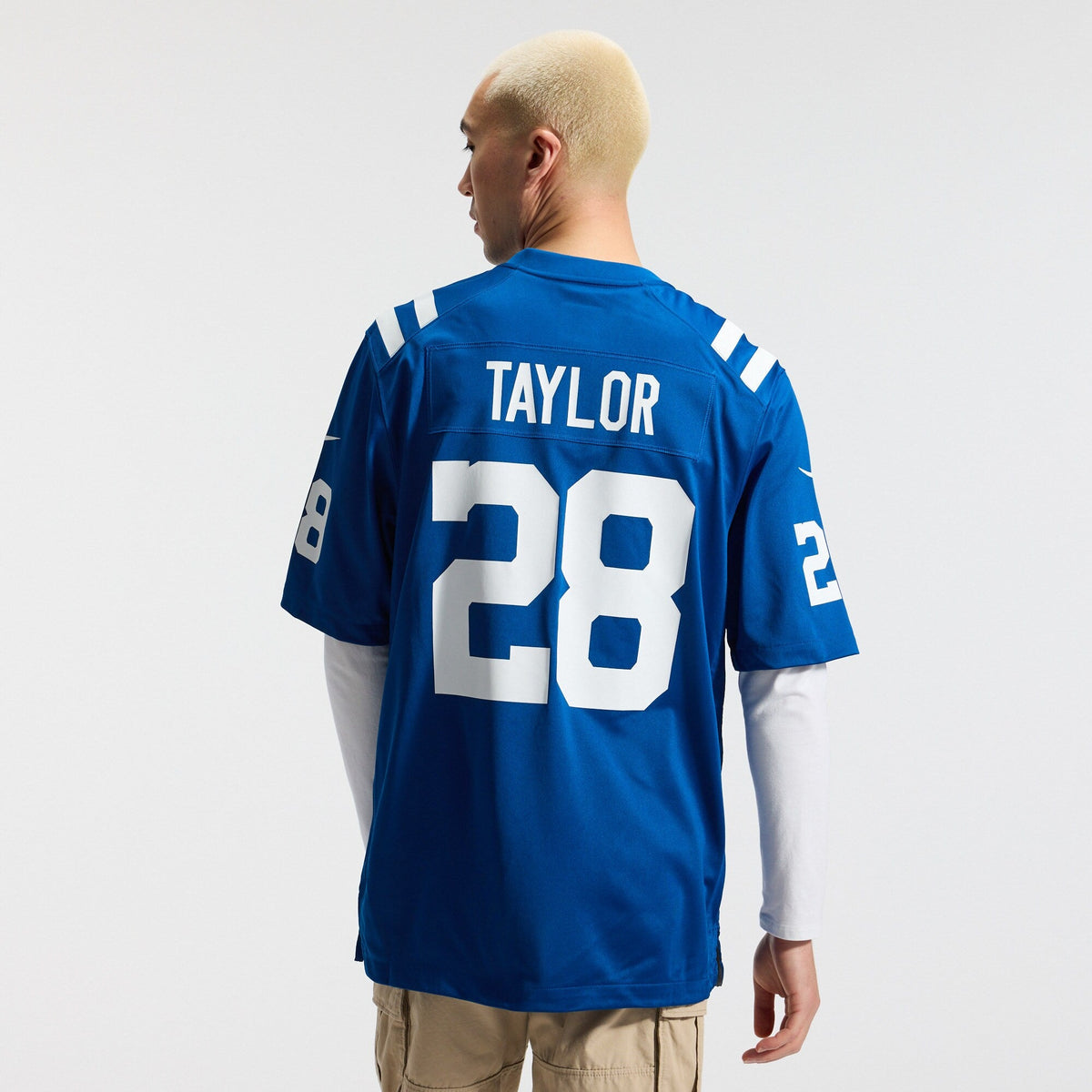 Indianapolis Colts Jonathan Taylor Royal Player Game Jersey product image 4, provided for visual reference and product