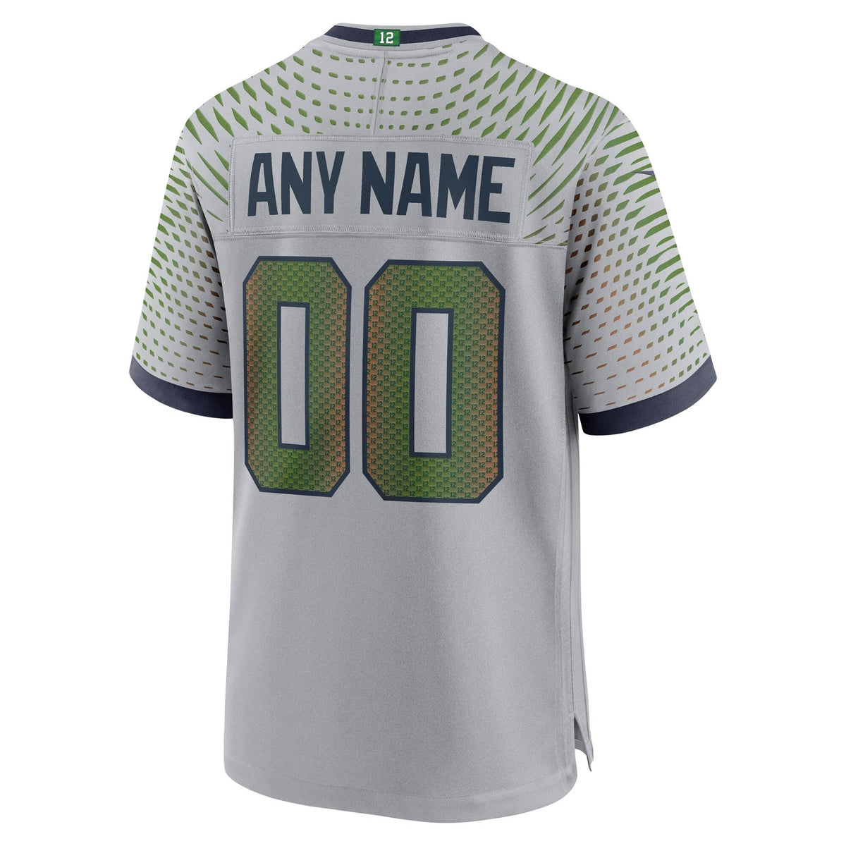 Seattle Seahawks Gray 2025 Rivalries Collection Custom Game Jersey product image 4, provided for visual reference and