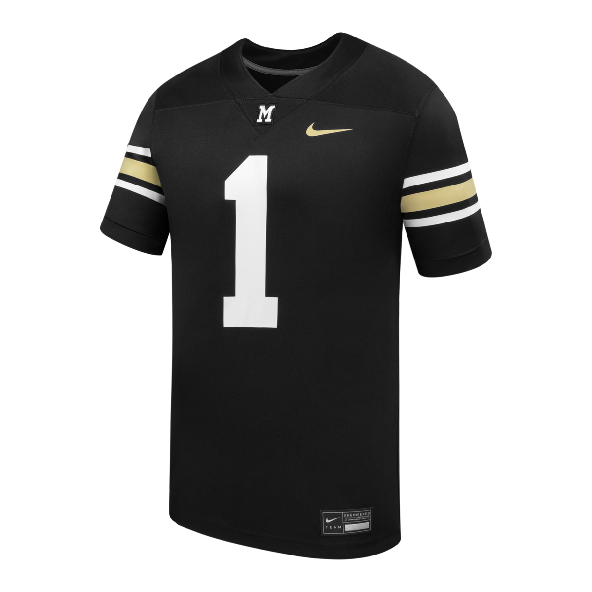 #1 Missouri Tigers 100th Anniversary Replica Football Jersey - Black product image 3, provided for visual reference and