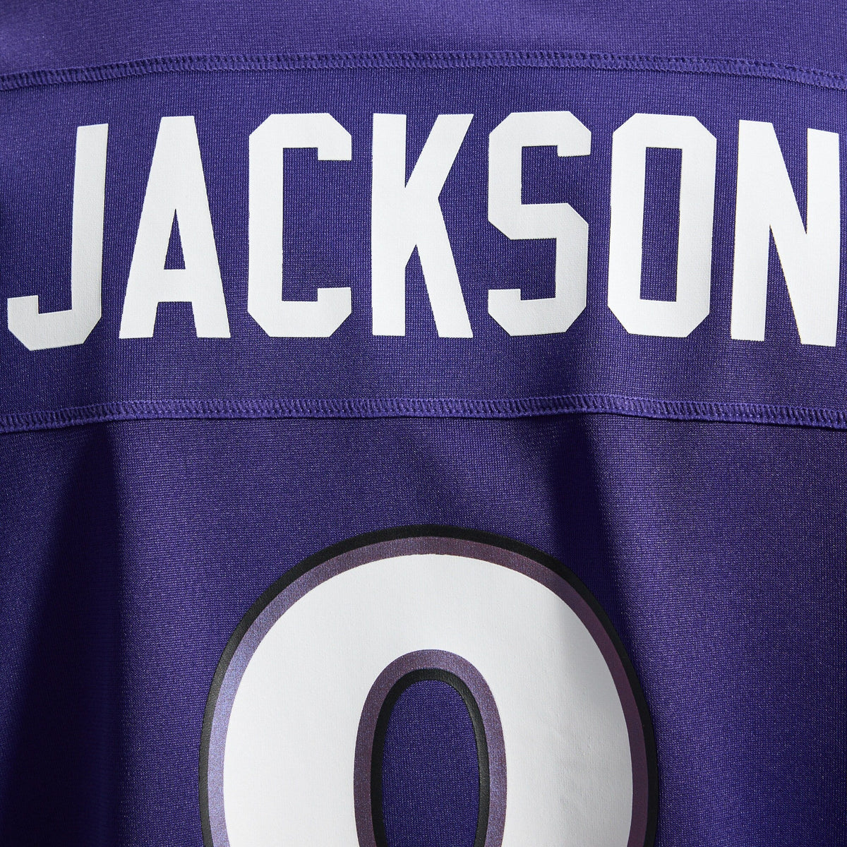 Baltimore Ravens Lamar Jackson Purple Team Game Jersey product image 12, provided for visual reference and product detail