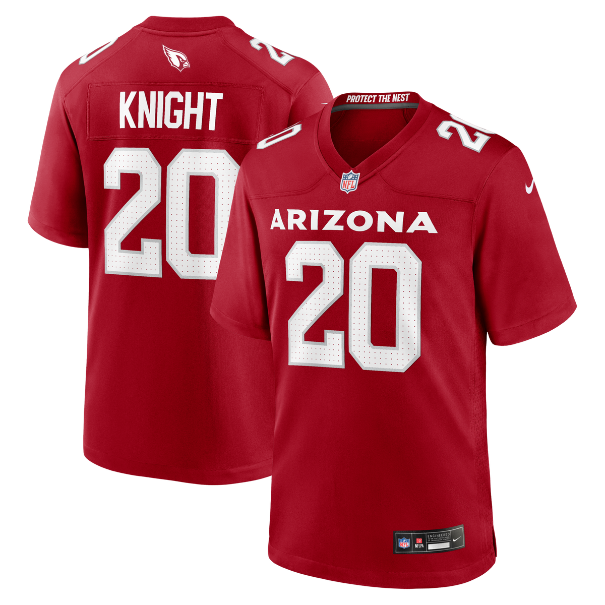 Arizona Cardinals Zonovan Knight Cardinal Team Game Jersey product image 1, provided for visual reference and product detail