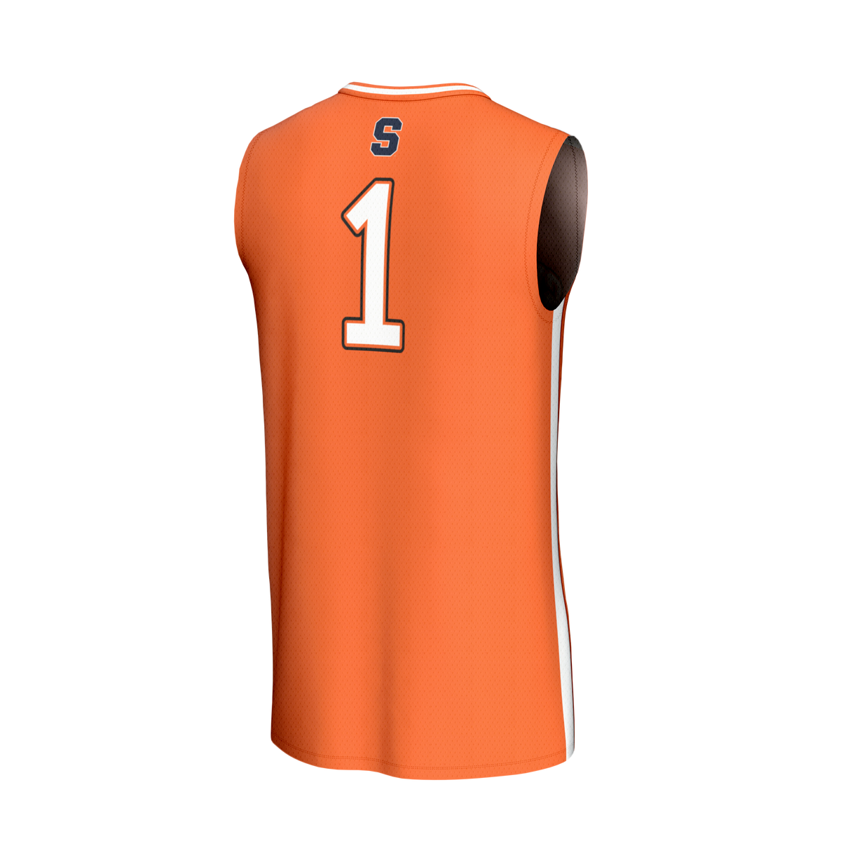#1 Syracuse Orange Lightweight Collegiate Basketball Fashion Jersey - Orange product image 4, provided for visual reference