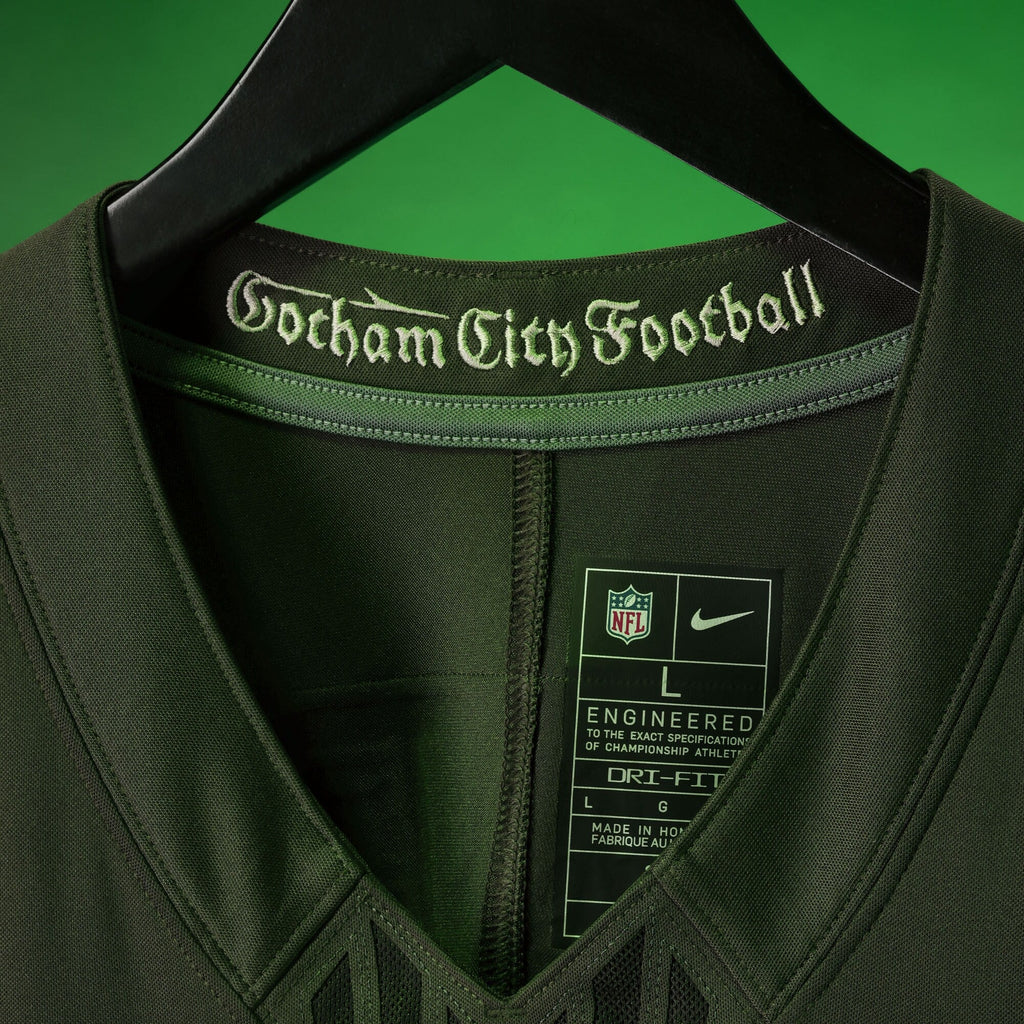 New York Jets Breece Hall Gotham Green 2025 Rivalries Collection Stitched Limited Jersey product image 5, provided for