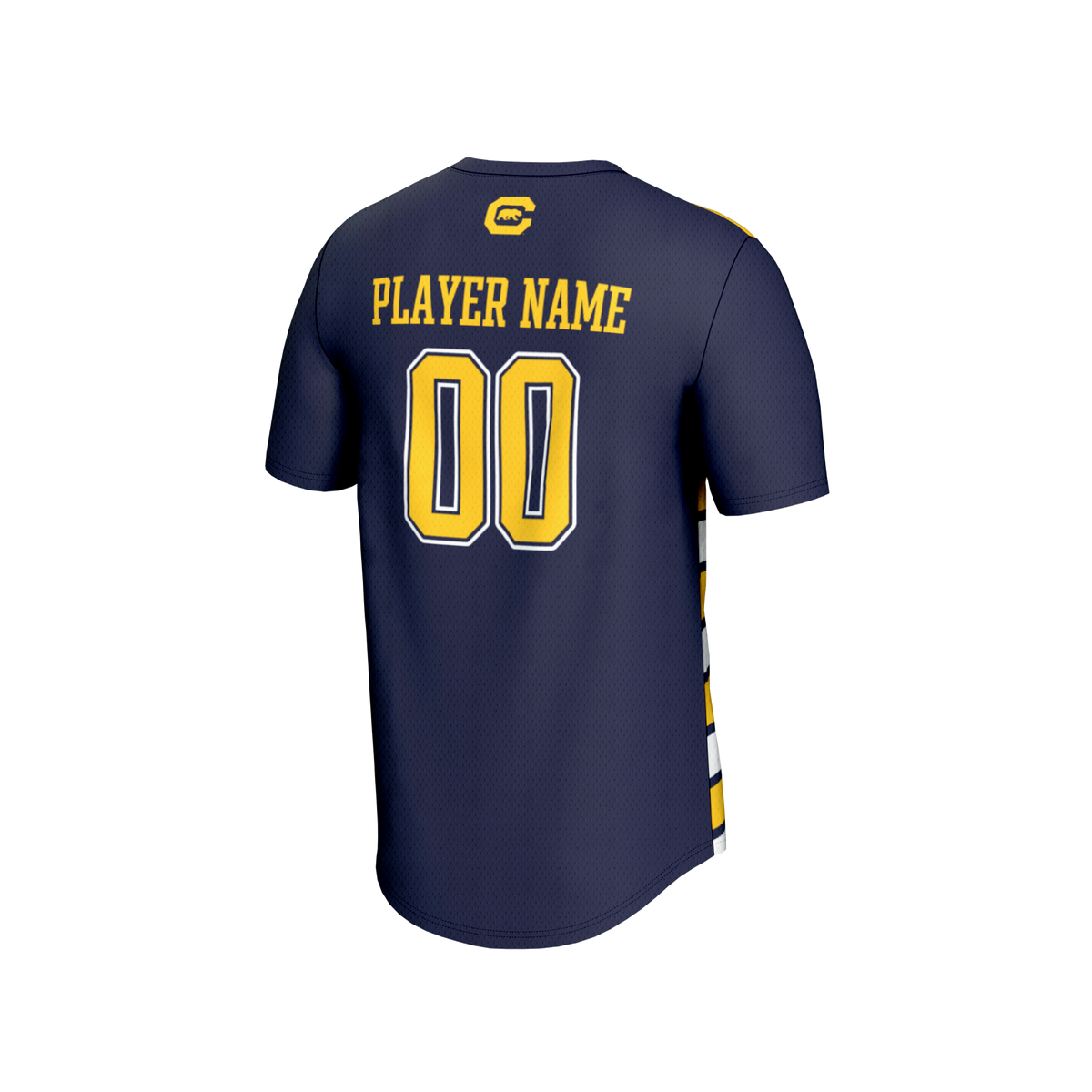 Cal Bears Collegiate Soccer NIL Pick-A-Player Fashion Jersey - Navy/Gold product image 4, provided for visual reference and