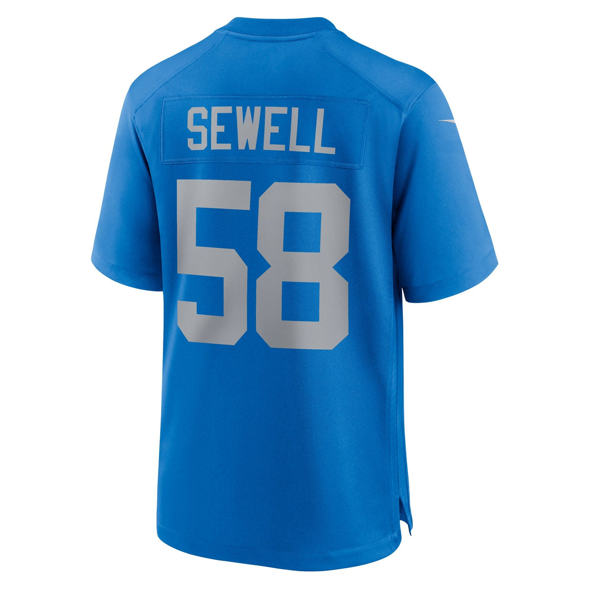 Detroit Lions Penei Sewell Blue Alternate Game Jersey product image 4, provided for visual reference and product detail