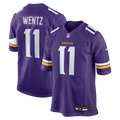 Minnesota Vikings Carson Wentz Purple Team Game Jersey product image 1, provided for visual reference and product detail