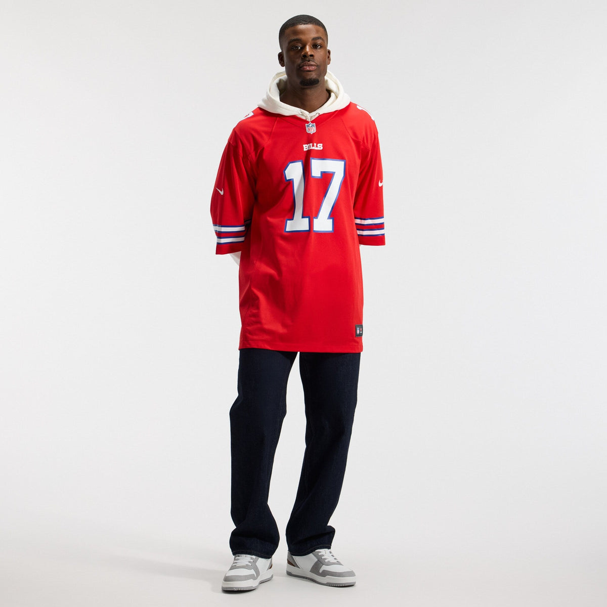 Buffalo Bills Josh Allen Red Alternate Game Player Jersey product image 5, provided for visual reference and product detail