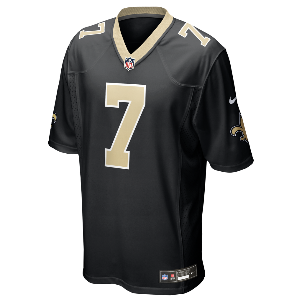 New Orleans Saints Morten Andersen Black Game Retired Player Jersey product image 2, provided for visual reference and