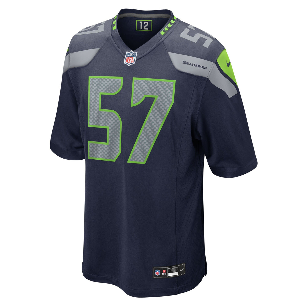 Seattle Seahawks Connor O'Toole College Navy Team Game Jersey product image 3, provided for visual reference and product