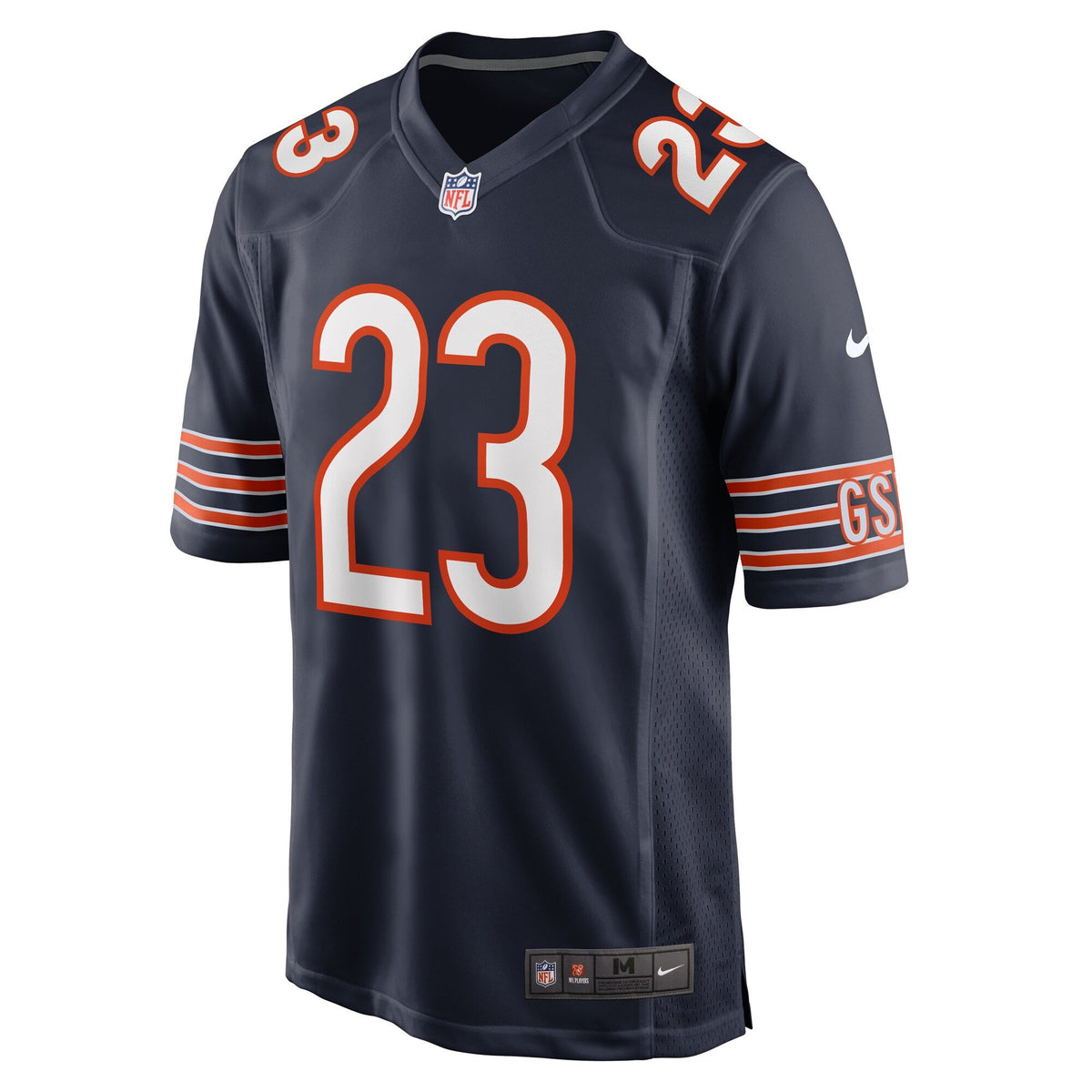Chicago Bears Roschon Johnson Navy Team Game Jersey product image 3, provided for visual reference and product detail review