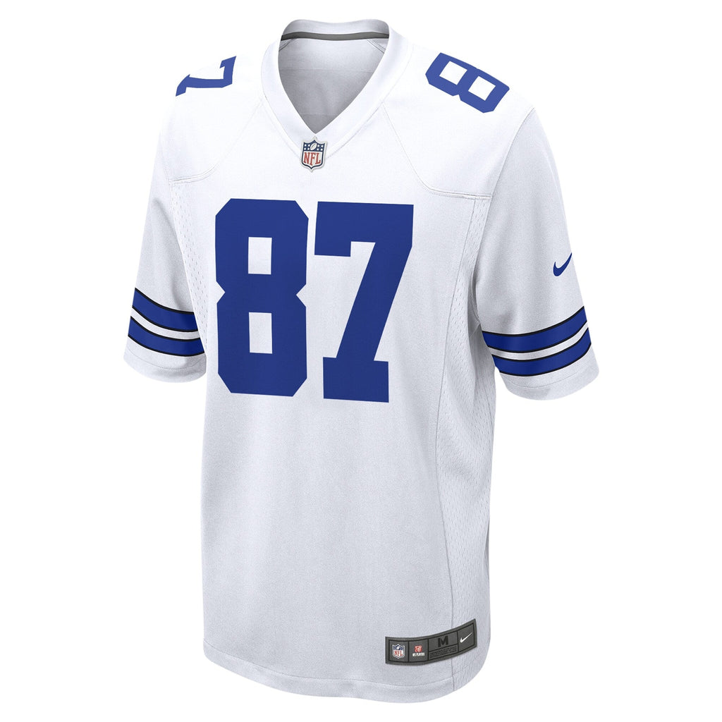 Dallas Cowboys Jake Ferguson White Game Jersey product image 3, provided for visual reference and product detail review